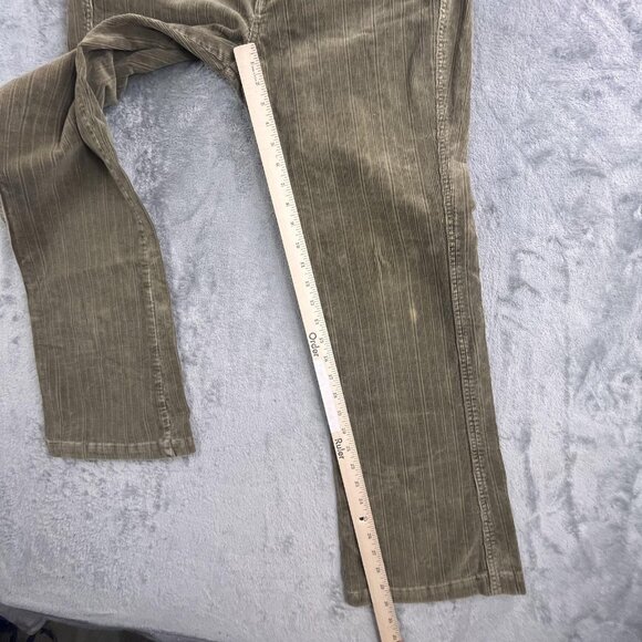 Z Cavaricci Pants Womens 12 Brown Corduroy Straight Leg Stretch Retro Y2K Style - Picture 5 of 16
